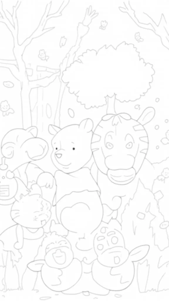 coloriages Disney Winnie l’OOH